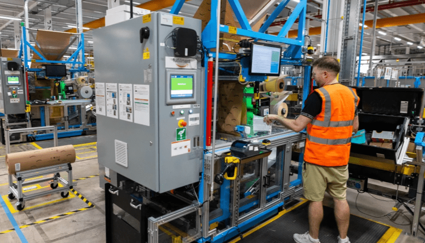Thumbnail for Amazon rolls out automated custom packaging and labelling across Europe to slash waste