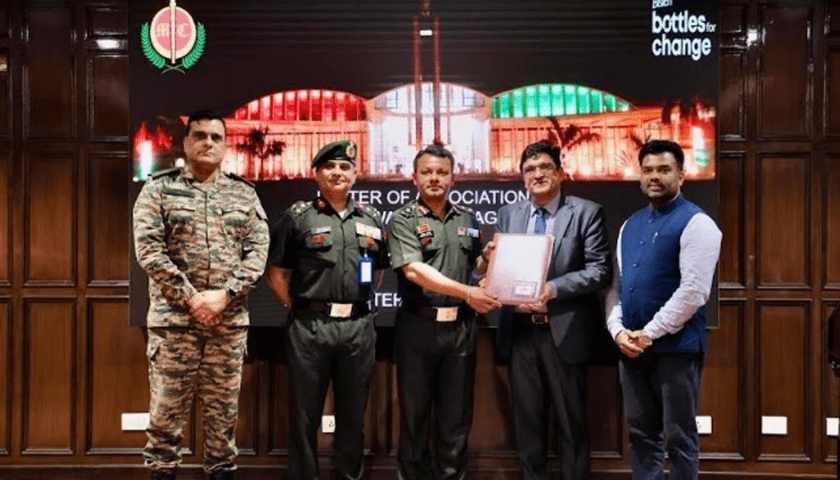 Thumbnail for Bisleri International, Indian Army unite for ‘Bottles for Change’ recycling drive